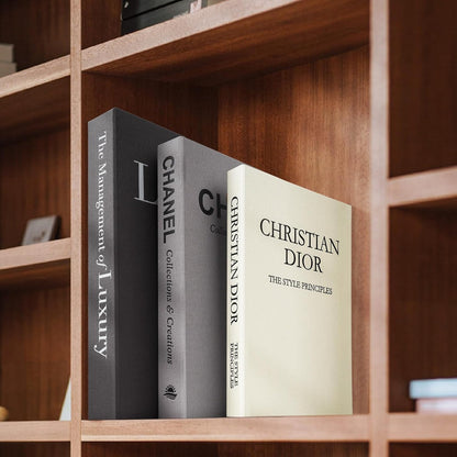 Decorative Books Set of 3, Black-Gray-Beige-Luxury | Coffee Table Home Decor, Living Room Decoration, Photo Storage, Keepsake Box8