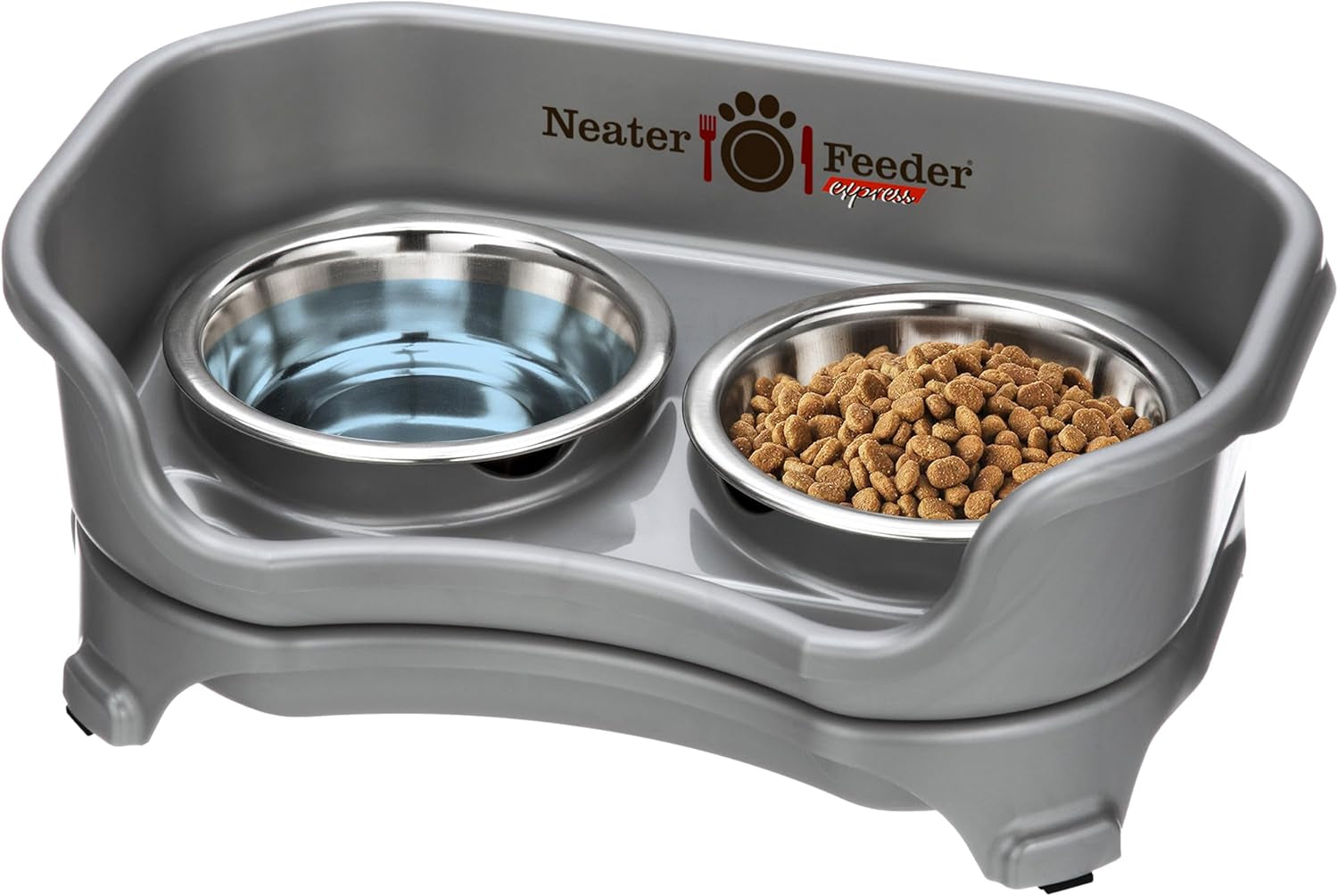 neater-feeder-express-mess-proof-dog-bowls-elevated-for-small-breeds-under-15-lb-made-in-usa-no-spill-raised-dog-food-bowl-stand-stainless-steel-food-and-water-bowl-set-feeding-station-cappuccino