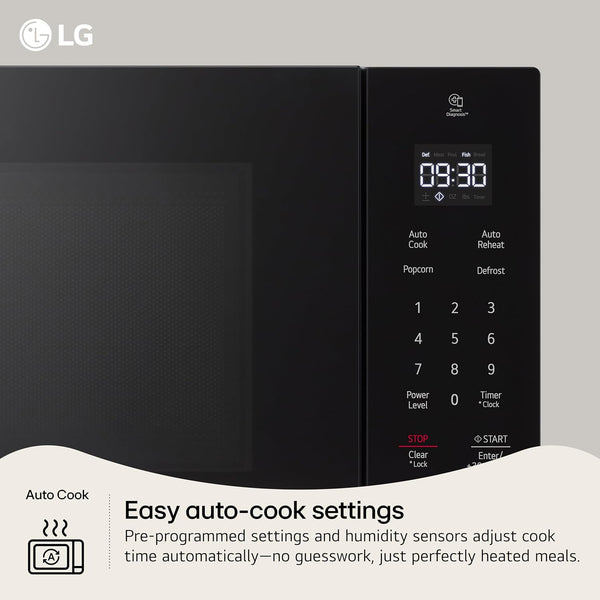 LG Countertop Microwave, 0.9 Cu. Ft., Stainless Steel, 18.75X14X10.69 Inch, Smart Inverter, Neochef, 1000 Watts5