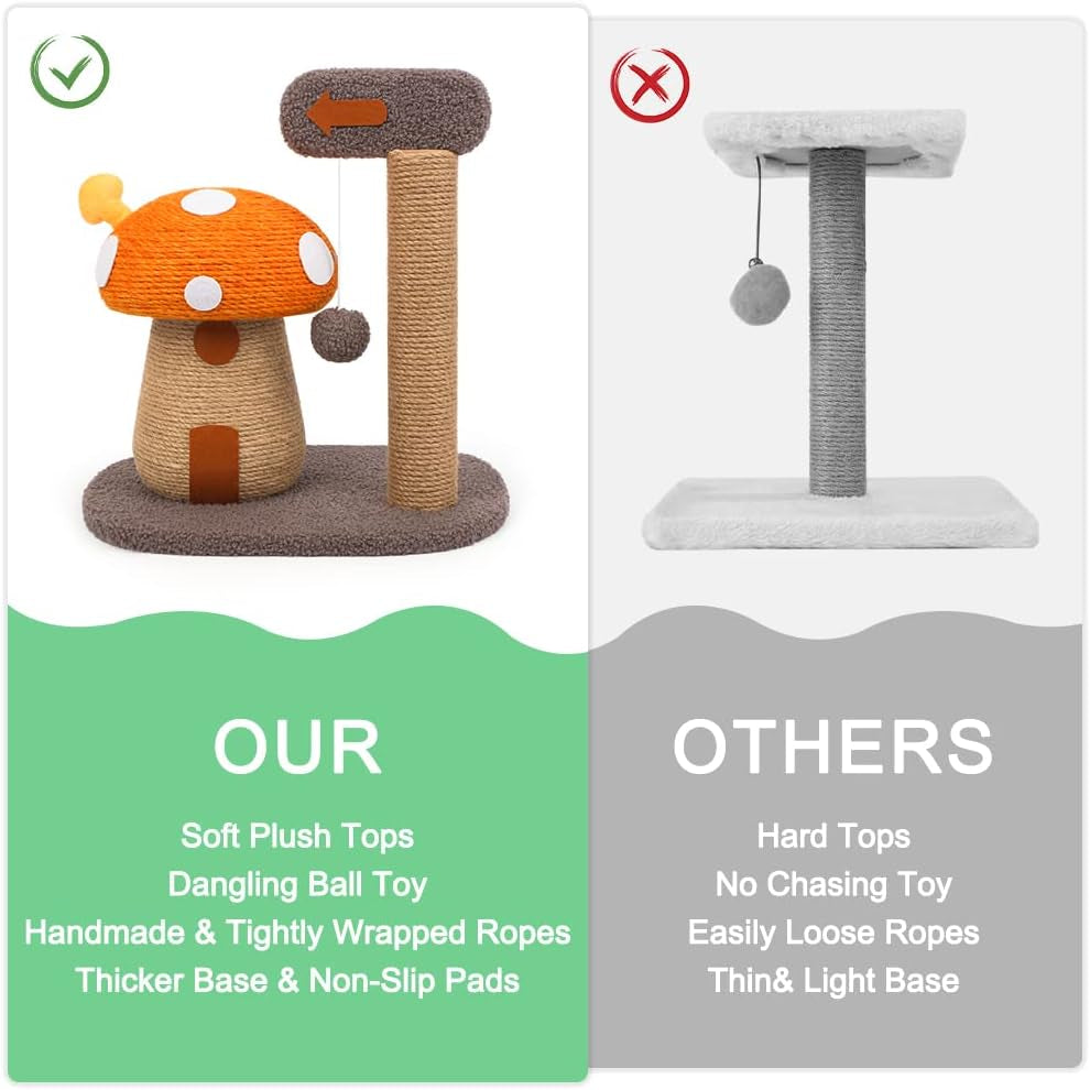 mushroom-cat-scratcher-post-with-sisal-rope-for-indoor-cats-natural-sisal-rope-tower-satisfies-claw-instincts-compact-for-small-cats-durable-stable