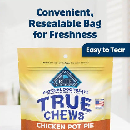 Blue Buffalo True Chews Chicken Pot Pie Natural Dog Treats, Real Meat Dog Snacks, Healthy Reward or Training Treat, Made in the USA with Real Chicken & Natural Ingredients, 12 Oz.4