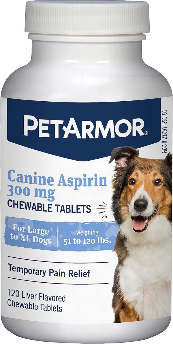 Petarmor Aspirin for Small Dogs, Fast Acting Anti-Inflammatory and Pain Relief for Dogs, Vet-Quality Joint Support and Pain Meds for Dogs, 75 Liver Flavored Tablets | Fast-Acting Anti-Inflammatory & Pain Relief; Vet-Quality Joint Support; Liver-Flavored Tablets; for Small Dog Breeds8