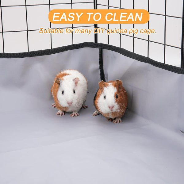 DZWLKJ Guinea Pig Cage Liner Tarp Bottom Waterproof and Washable.Available in 22 Sizes. Base Also for Rabbits, Bunny, Chinchesillas, Hedgehog, Ferrets and Other Small Animals(24X48 Inches)6
