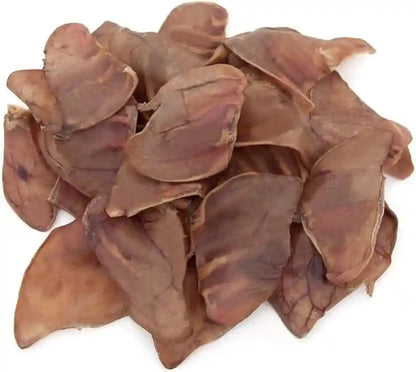 Best Pet Supplies Gigabite Whole Pig Ears for Dogs - 25 Count | Single Ingredient, All Natural Pig Ears, Supports Dental Health, Perfect for Training, Slow Roasted Chews1