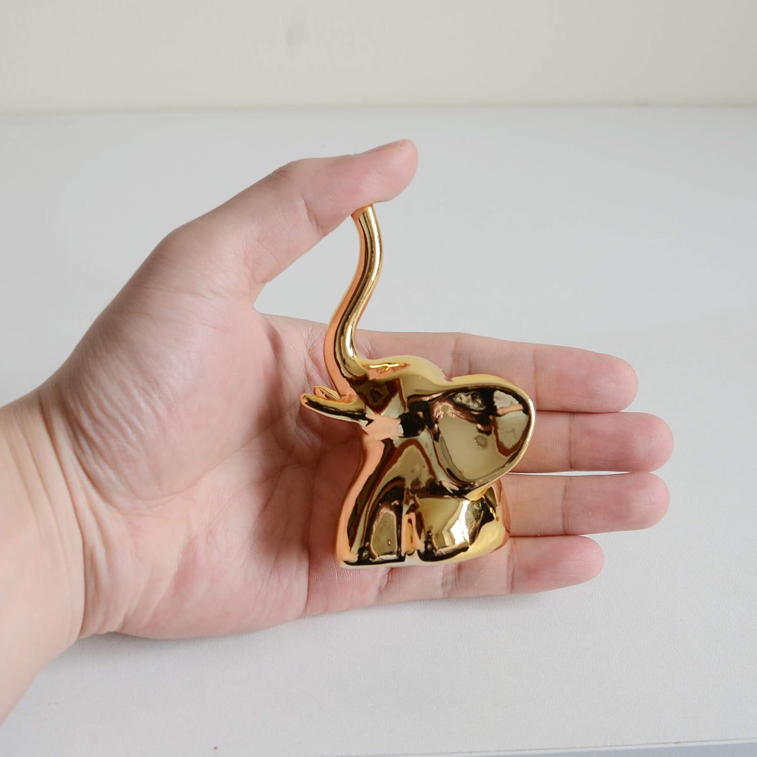 home-decor-elephant-statues-1-pair-small-decorative-accents-for-shelves-livingroom-and-bedroom-gold-and-white