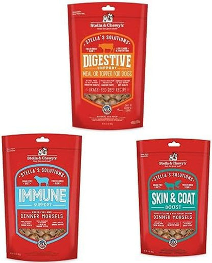 Stella & Chewy'S – Stella’S Solutions Skin & Coat Boost – Grass-Fed Lamb & Wild-Caught Salmon Dinner Morsels – Freeze-Dried Raw, Protein Rich, Grain Free Dog Food – 4.25 Oz Bag14