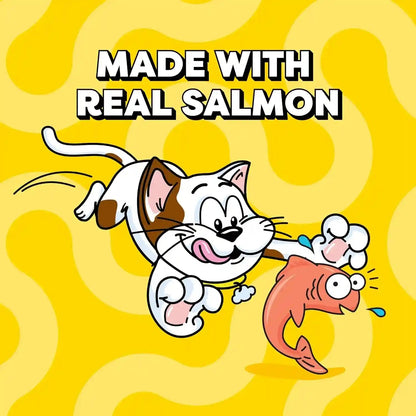 Temptations Creamy Puree Squeezable Lickable Cat Treats, Wet Cat Treats with Salmon, 0.42 Oz. Tubes, 24 Count - Packaging May Vary5