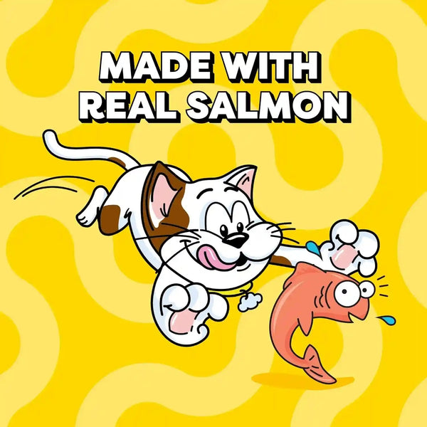 Temptations Creamy Puree Squeezable Lickable Cat Treats, Wet Cat Treats with Salmon, 0.42 Oz. Tubes, 24 Count - Packaging May Vary5
