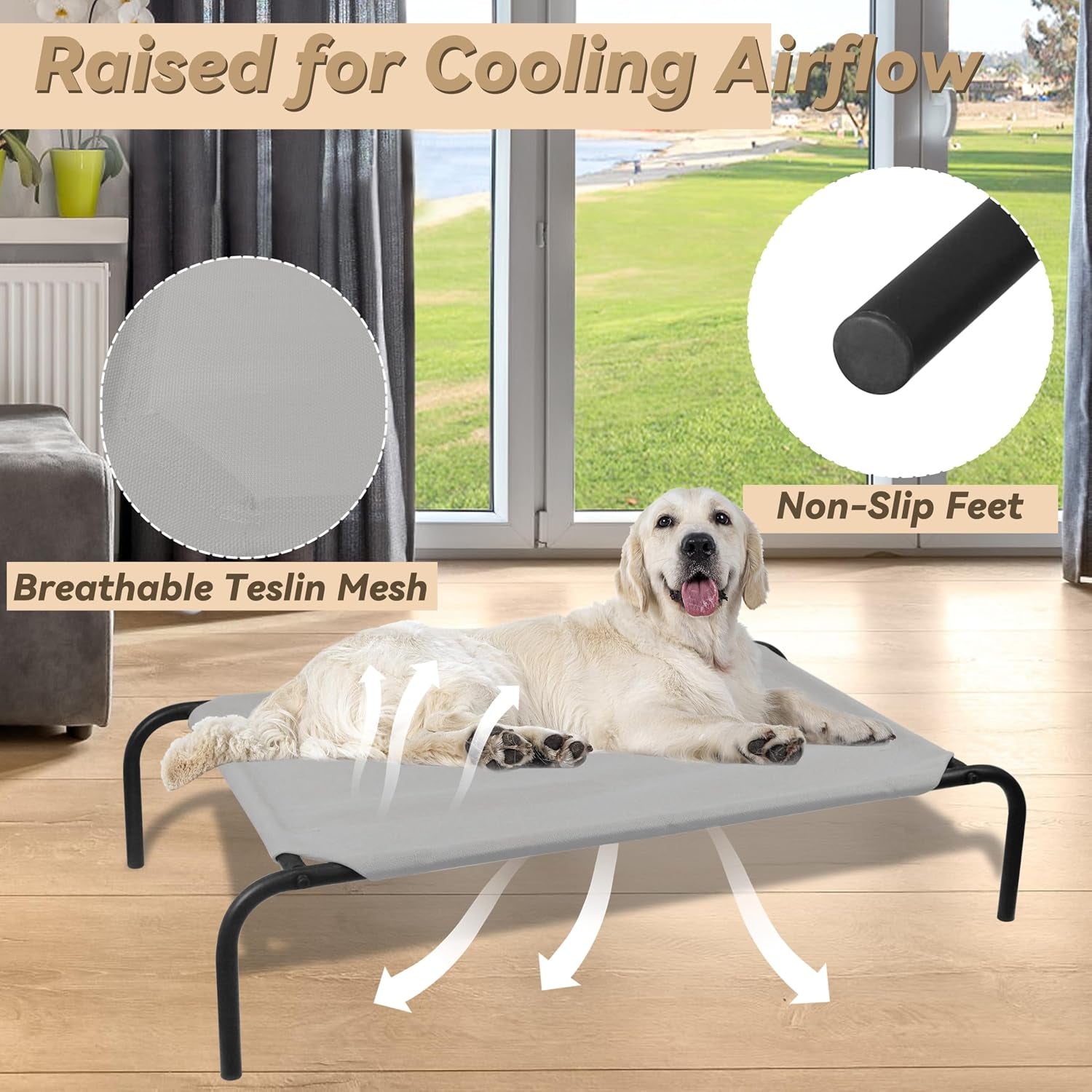 elevated-dog-bed-for-large-dogs-raised-dog-bed-with-breathable-mesh-non-slip-easy-to-clean-50-5-inches-grey-raised-dog-bed-with-breathable-mesh-non-slip-easy-to-clean-50-5-inches-grey