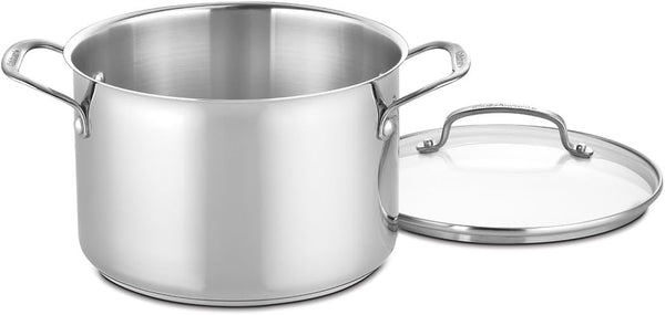 17-Piece Stainless Steel Cookware Set, Chef'S Classic Steel Collection with Pure Aluminum Core for Quick and Even Heat, Cool Grip Handles, Dishwasher Safe, 77-17N | Dishwasher-Safe Stainless Steel Pans and Pots with Riveted Handles & Aluminum Core for Even Heat, Oven Safe to 500°F, 77-17N4