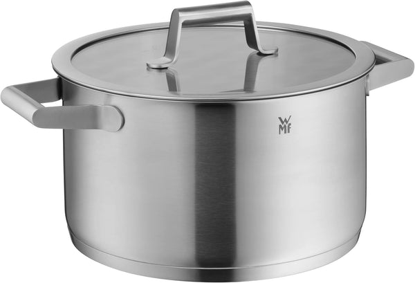 732146040 Comfort Line Topfset Induktion 4-Teilig Cromargan Matte Stainless Steel Pots Set with Glass Lid, Scale, Stackable, Uncoated, 18/105