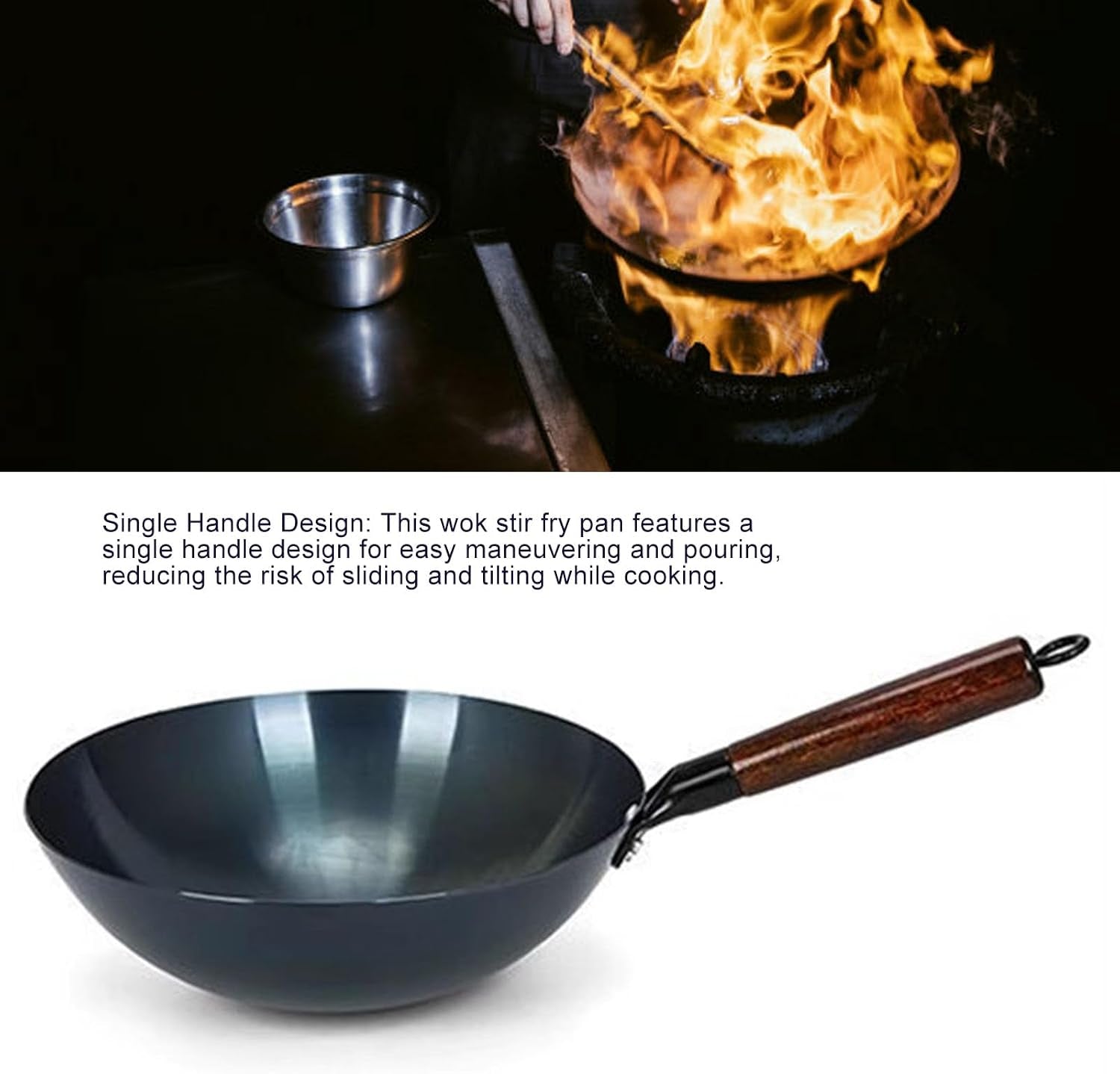iron-wok-stir-fry-pan-chinese-traditional-round-bottom-uncoated-nonstick-wok-wooden-single-handleiron-pot-for-home-and-restaurant34cm