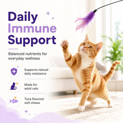 Primalcat Immune & Eye Health Support Cat Chews (60 Chews)4