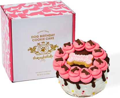 Blue Dog Birthday Cookie Cake, Decorated Gourmet Biscuit Dog Treat Cake | Crunchy Dog Biscuit, Birthday Gift for Dogs, Dog Lover Gift, Pet Celebration, Dog Mom & Dog Dad Gifts10