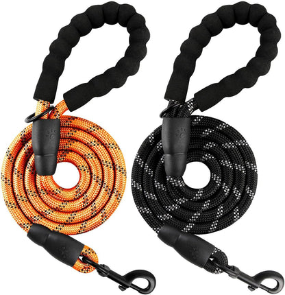 BARKBAY Dog Leashes for Large Dogs Heavy Duty Dog Leash 4/5/6 FT with Comfortable Padded Handle and Highly Reflective Threads for Medium Large Dogs Walking Training Running (5Ft-1/2'',Pink)21