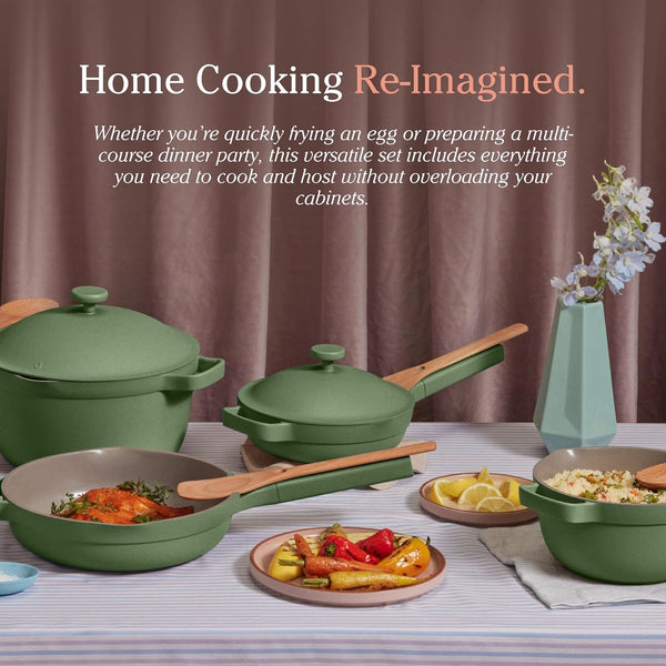 Our Place Cookware Set, 13-Piece Ceramic Nonstick Pots & Pans with Utensils | Ceramic Cookware Set with Always Pan, Perfect Pot & Spatulas; Induction & Oven Safe to 450°F, Non-Toxic Cookware8