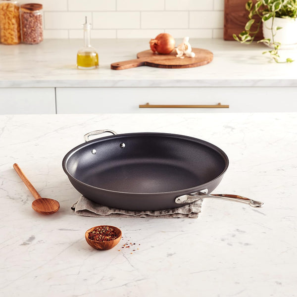 622-36H Chef'S Classic Nonstick Hard-Anodized 14-Inch Open Skillet with Helper Handle, Black2