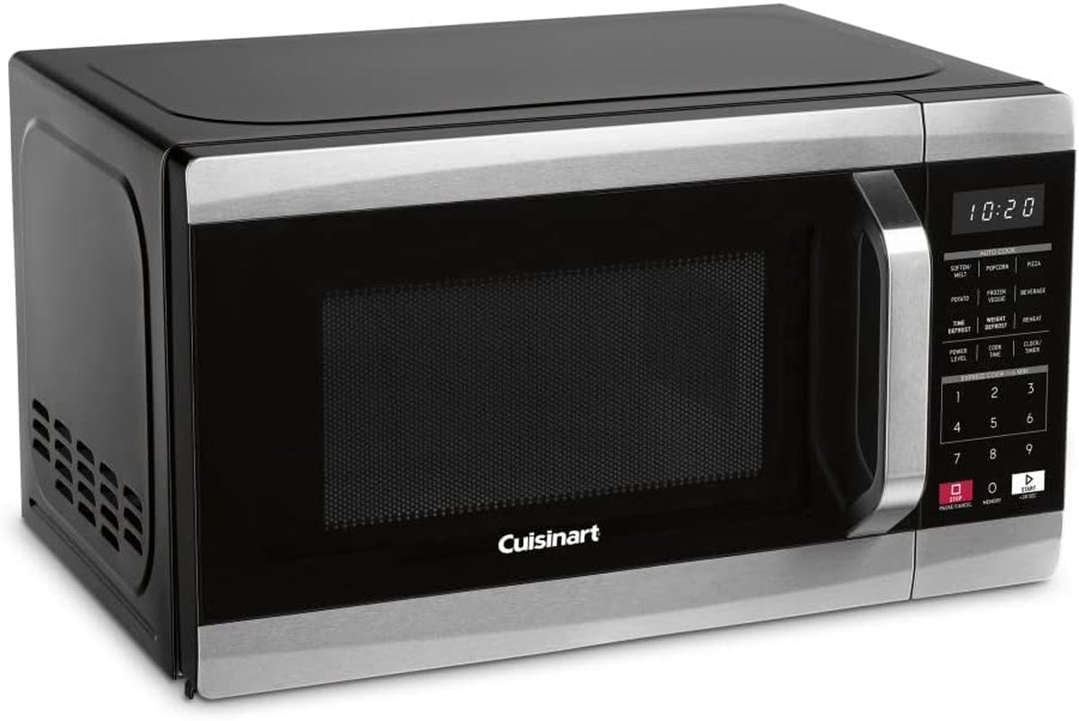 cmw-70-stainless-steel-microwave-oven-silver-cast-iron-double-burner-11-5l-x-19-5w-x-2-5h-silver