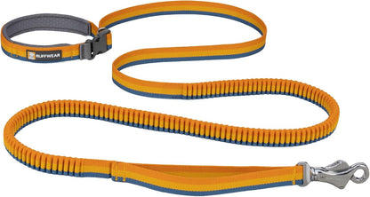 Ruffwear, Roamer Bungee Dog Leash for Running, Biking or Hiking, Can Be Used Hand-Held or Hands-Free, River Rock Green, 5.5'-7'11