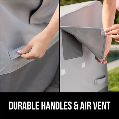 GORILLA GRIP Waterproof Large Outdoor Patio Sofa Cover, 3 Seater 80 Inch, Heavy Duty 600D Furniture Covers Sets for Winter, Keep Cushions Dry, Protects from Sun, Snow, Rain, Windproof, UV Coated4