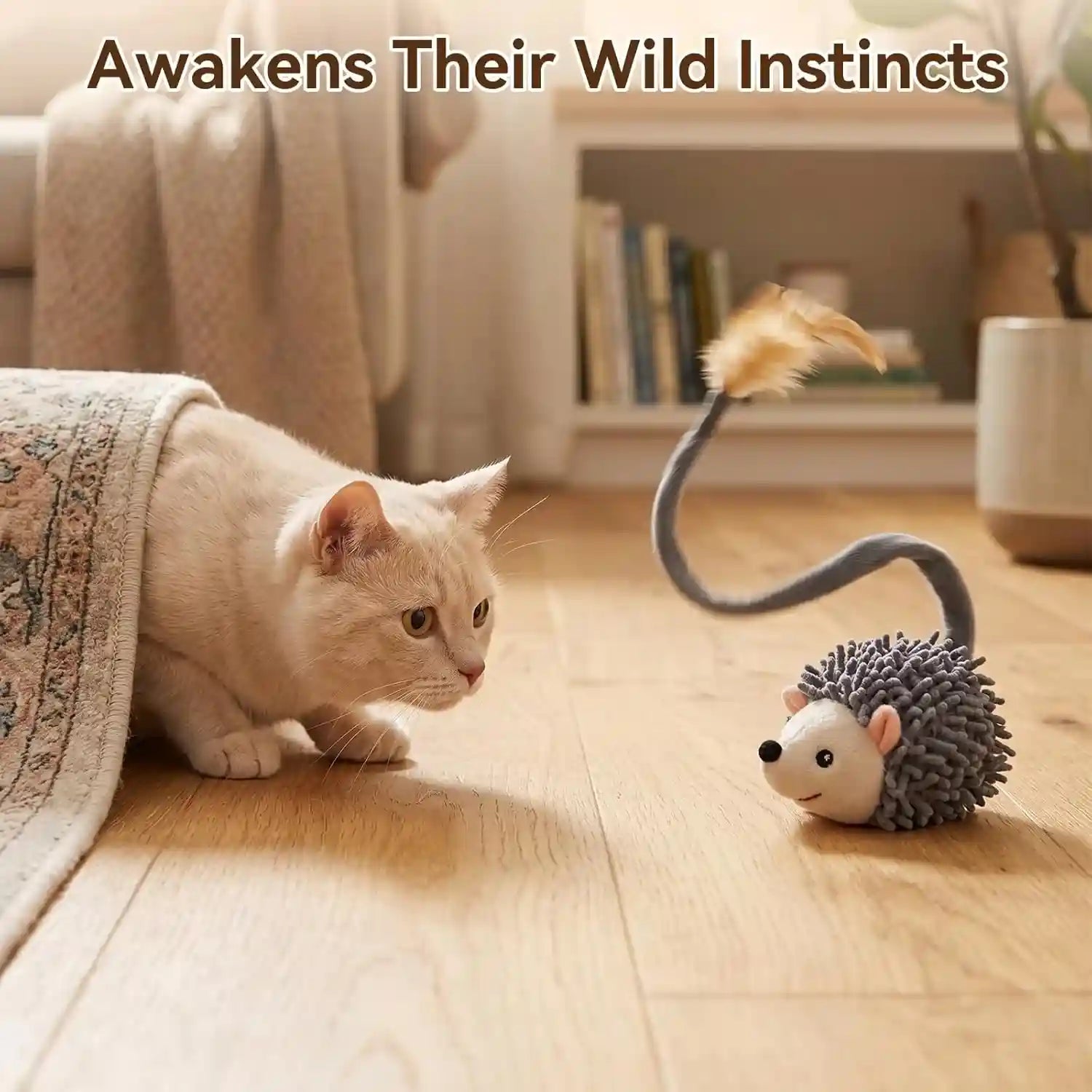 migipaws-interactive-hedgehog-cat-toy-360-rolling-spin-with-soft-plush-tail-for-indoor-cats-smart-motion-sensor-realistic-squeak-rechargeable-plush-kitten-toy-grey