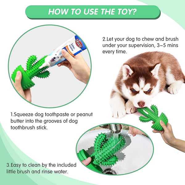 Pamlulu Dog Chew Toys Dog Toothbrush Stick Teeth Cleaning Brush Dental for Medium Large Dog, Puppy Christmas Easter Birthday Gifts, Outdoor Squeaky Toys for Aggressive Chewers Interactive Tough Toys8
