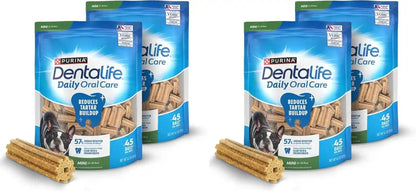 Dentalife Daily Oral Care Dog Treats for Small Dogs 5-20 Lbs., Chewy Dental Treat to Freshen Breath and Fight Tartar, Chicken Flavor, 14.7 Oz. Each, 45 Chews Each/90 Total Chews - 45 Ct. Pouch11