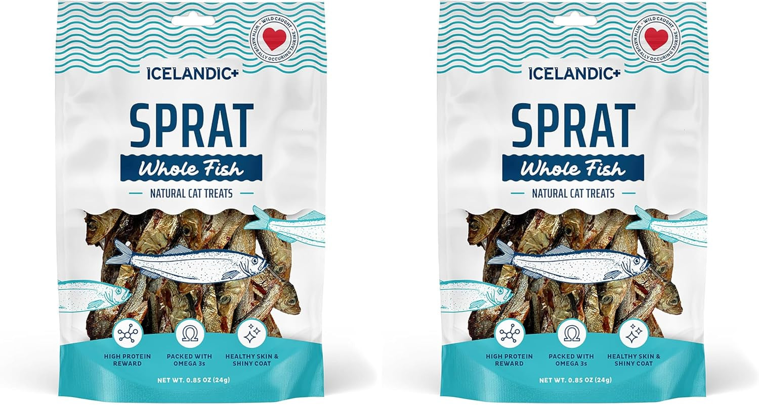 icelandic-whole-sprat-cat-treats-0-85-oz-wild-caught-crunchy-fish-snacks-single-ingredient-air-dried-2-5-3-fish-high-protein-omega-3-for-skin-coat-health-no-additives-or-fillers