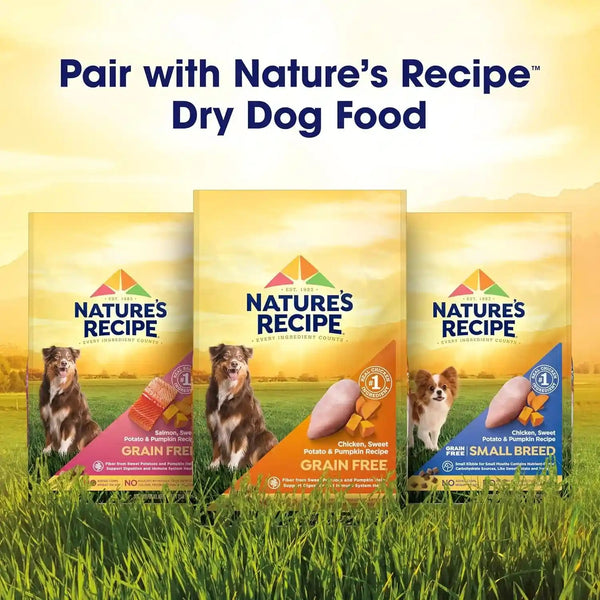 Nature'S Recipe Grain Free Wet Dog Food Variety Pack, Chicken Recipes with Beef, Turkey & Lamb in Savory Broth, 2.75 Oz. Cups (Pack of 12), 2 Count8