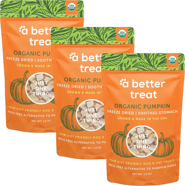 A Better Treat – Freeze Dried Organic Pumpkin Dog and Cat Treats, Organic, Single Ingredient | Natural, Healthy, Diabetic Friendly | Made in the USA7
