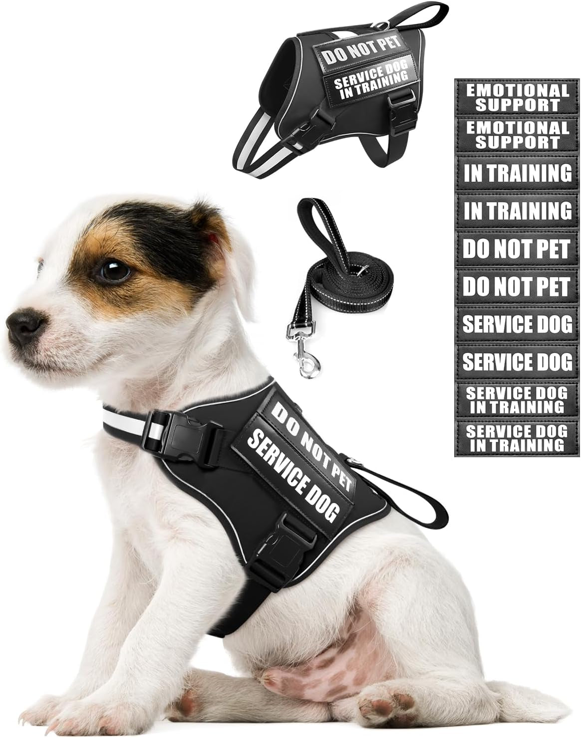 service-dog-vest-harness-and-leash-set-10-patches-no-pull-adjustable-reflective-dog-harness-with-soft-padded-handle-for-training-everyday-fit-small-medium-large-extra-large-dogsred-xl-no-pull-adjustable-reflective-service-dog-harness-large-sized-dog-leash-with-2-soft-padded-handles-for-training-working