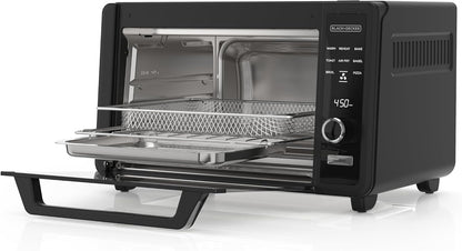 BLACK+DECKER Crisp 'N Bake™ 6-Slice Digital Air Fry Toaster Oven | Digital Air Fry Oven with 8 Cooking Functions, Touch Controls and Room for a 12-Inch Pizza.3