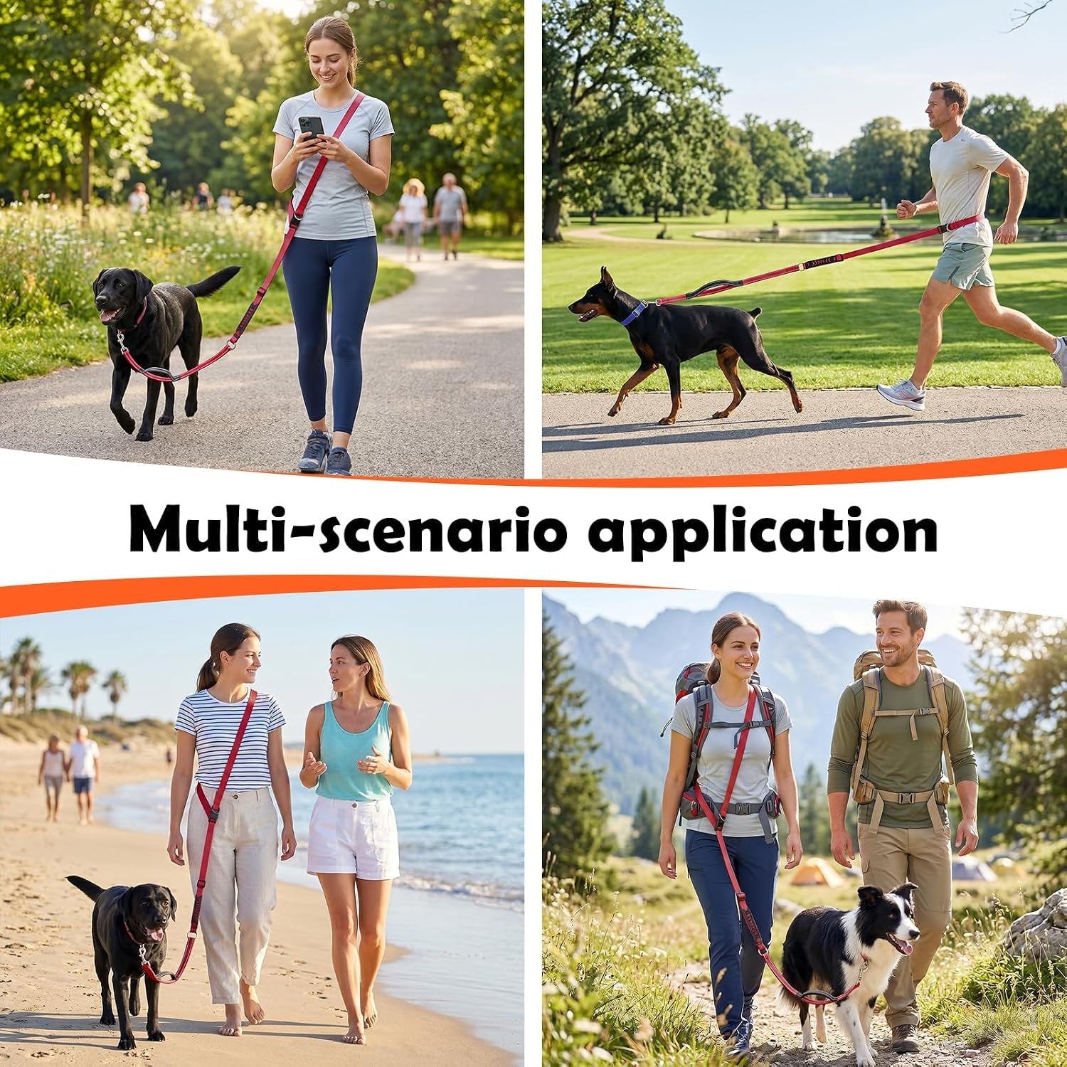 xiaz-hands-free-dog-leash-versatile-crossbody-dog-leash-5-9-7-9-ft-waist-belt-with-double-handles-for-small-medium-and-large-dogs-walking-running-and-jogging-red