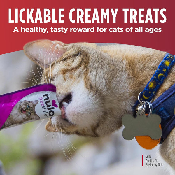 Nulo Freestyle Lickable Cat Treats - Perfect Purées Variety Pack, Squeezable Grain-Free Wet Cat Food Topper, High Moisture for Hydration, 40 X 0.5Oz2