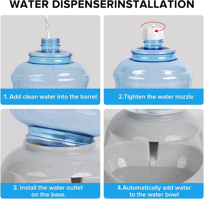 3 Gallon Large Dog Water Dispenser, Automatic Gravity Water Bowl for Dogs5