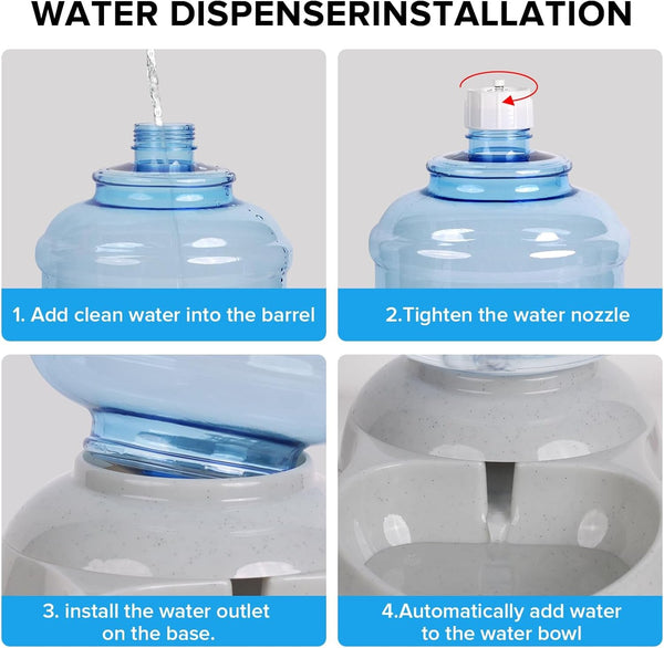 3 Gallon Large Dog Water Dispenser, Automatic Gravity Water Bowl for Dogs5