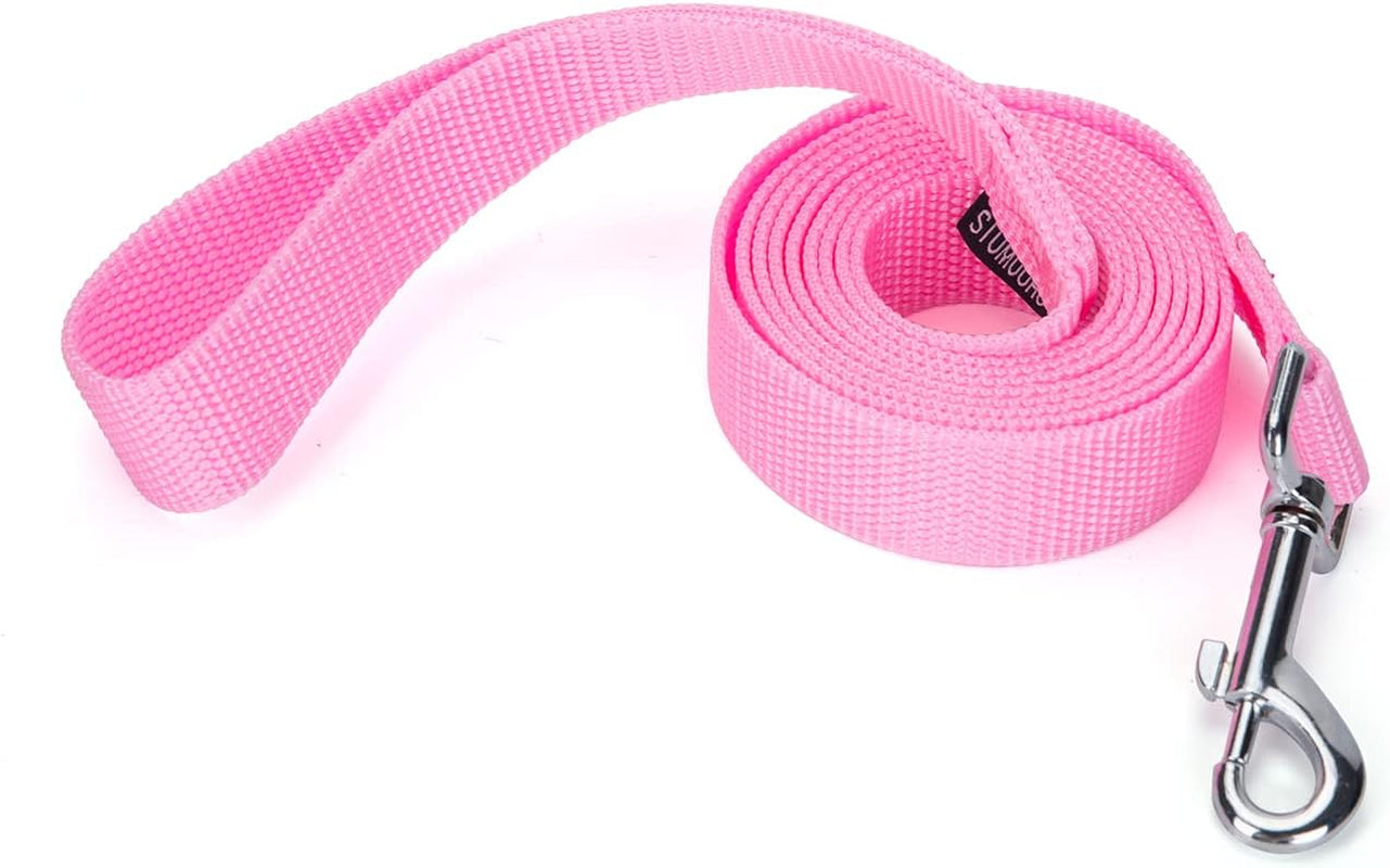 strong-durable-nylon-10ft-long-dog-training-leash-traction-rope-1-inch-wide-for-small-and-medium-dog-black-10-feet