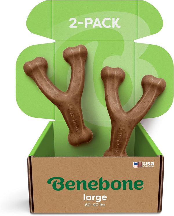 Benebone Wishbone Durable Dog Chew Toy for Aggressive Chewers, Real Bacon, Made in USA, Medium24