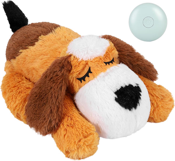 WEOK Heartbeat Puppy Toy, Comfort Cuddler Pillow, Dog Anxiety Relief Calming Aid,Heartbeat Stuffed Toy for Dogs,Puppy Heartbeat Toy Sleep Aid,Dog Heartbeat Toy for Pet16