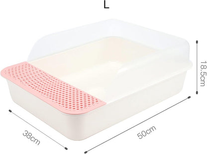 Dog Potty Training Toilet ﻿ Open Top Cat Litter Box Large Plastic Removable Easy Cleaning Litterbox Can Hold 8L, Suitable for 15KG(B)4