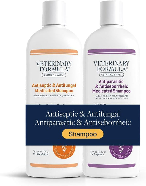 Veterinary Formula Clinical Care Antiseptic & Antifungal Shampoo, 16 Oz | Medicated Formula Helps Alleviate Scaly, Greasy and Red Skin; Free from Parabens, Dyes and Soap7