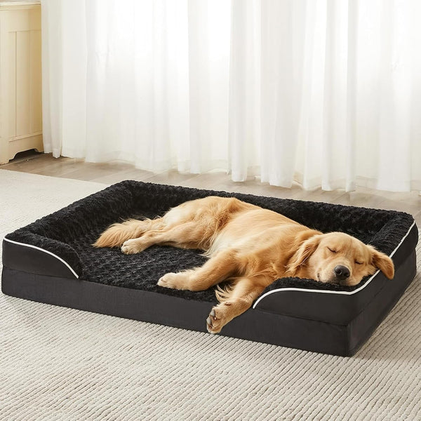 WNPETHOME Dog Beds for Large Sized Dogs, Washable Orthopedic Dog Couch Sofa Bed with Waterproof Lining & Non-Skid Bottom for Pet Sleeping7