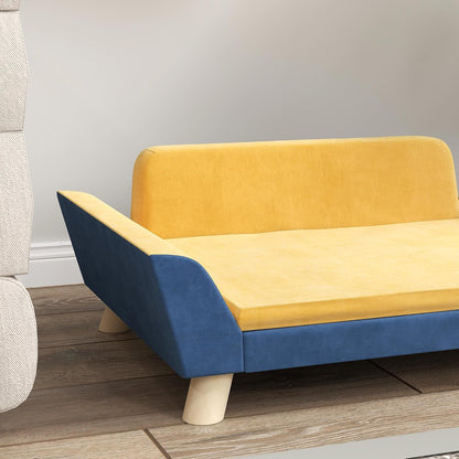 Pawhut Dog Sofa Bed, Pet Couch for Small Dogs with Soft Cushion, Removable Washable Cover, Elevated Dog Bed Couch with Anti-Slip Foot Pads, Orange | Pet Sofa, Removable Washable Cover, Elevated Pet Bed Couch, Anti-Slip Foot Pads8