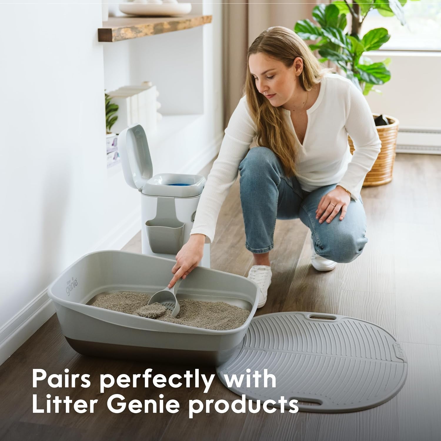 litter-genie-light-unscented-clumping-cat-litter-18-5-lbs-natural-clay-cat-litter-fast-clumping-odor-control-low-dust-naturally-lighter
