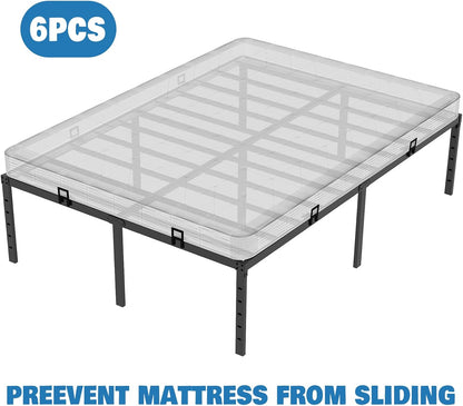 Mattress Holder for Metal Bed Frame Extra Thick Slide Stopper to Keep Mattress from Sliding 6 Pcs Non Slip3