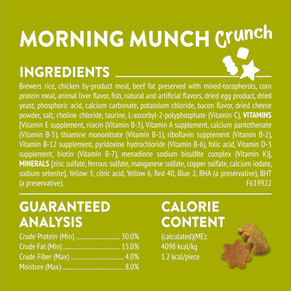 Friskies Purina Party Mix Morning Munch Crunch Egg, Bacon and Cheese Flavors Cat Treats - 20 Oz Canister6