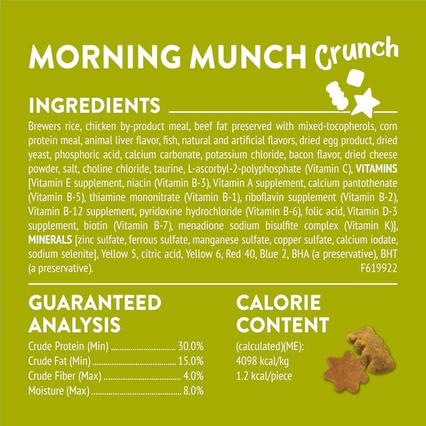 Friskies Purina Party Mix Morning Munch Crunch Egg, Bacon and Cheese Flavors Cat Treats - 20 Oz Canister6