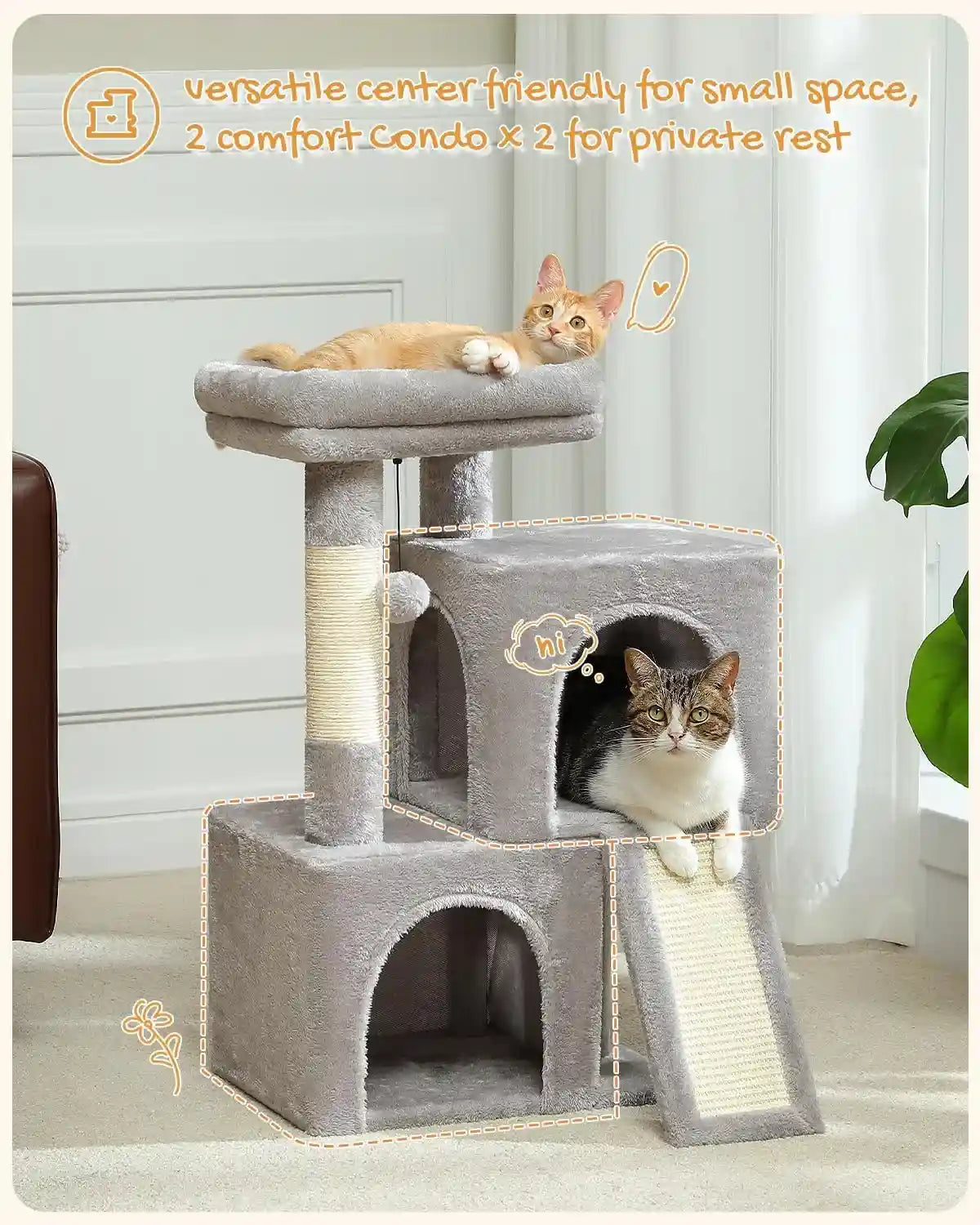 pawz-road-30-cat-tower-small-cat-tree-with-2-condos-for-indoor-cats-cat-trees-for-small-cats-cat-houses-with-scratching-ramp-and-posts-dual-condos-top-perch-for-multi-cat