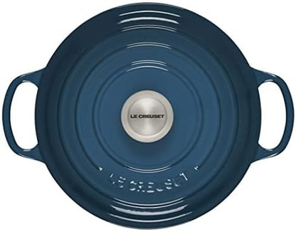 Le Creuset Enameled Cast Iron Signature round Dutch Oven, 4.5 Qt., Deep Teal2