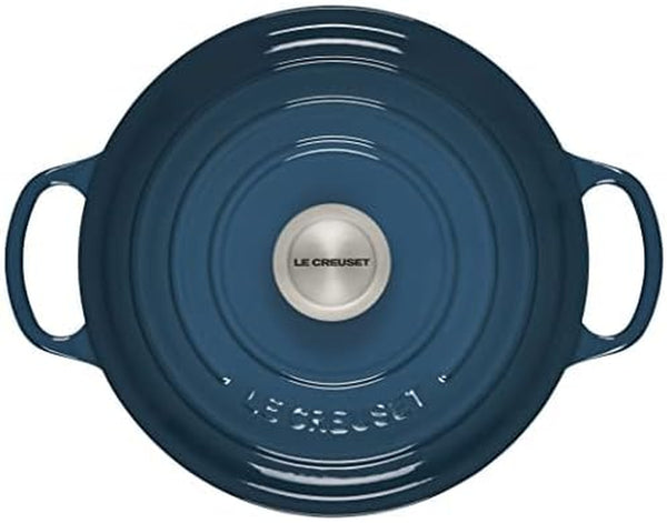 Le Creuset Enameled Cast Iron Signature round Dutch Oven, 4.5 Qt., Deep Teal2